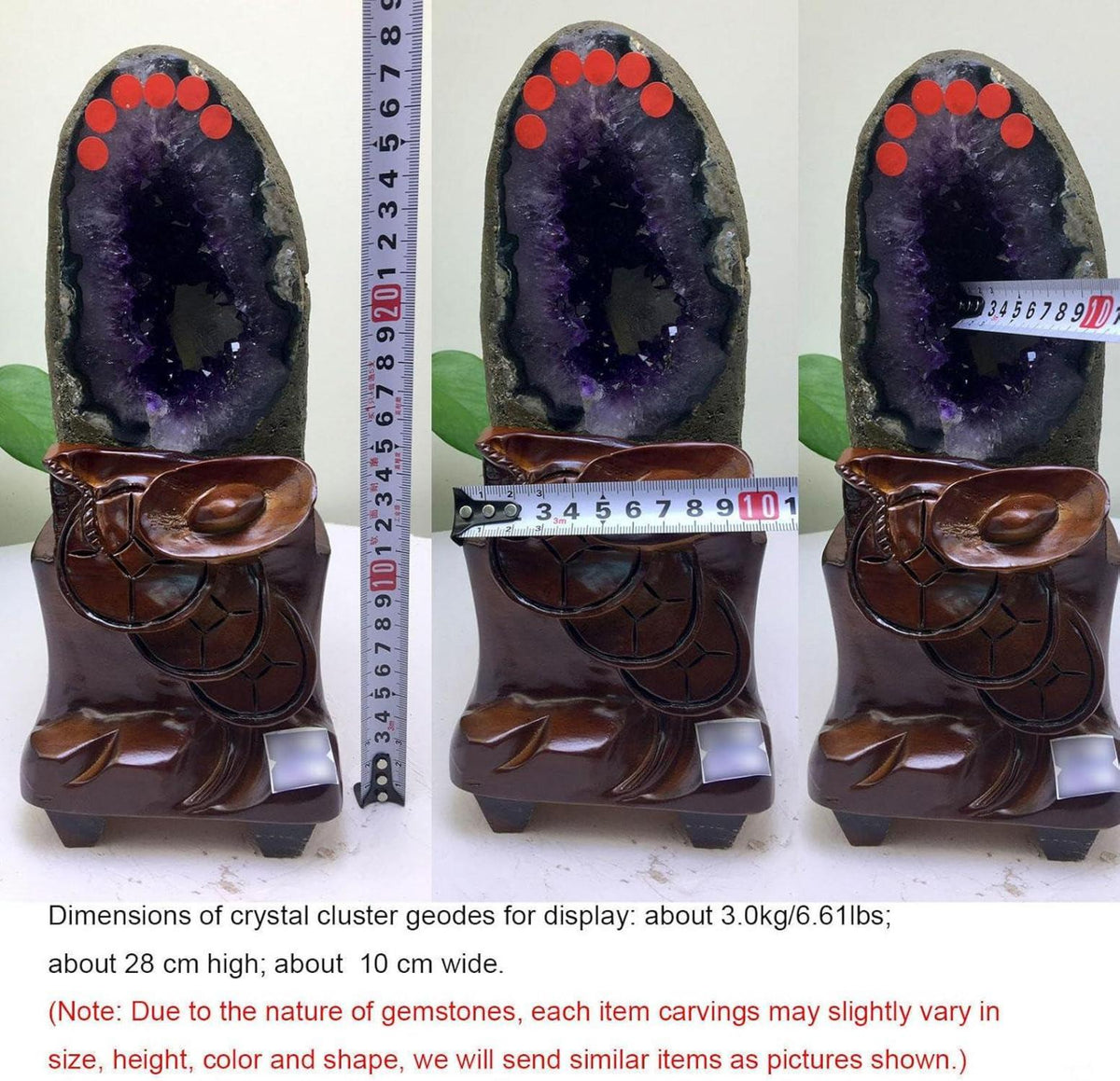 Natürlicher Amethyst-Quarz Cluster Kristall Heimdekoration 7.05lbs