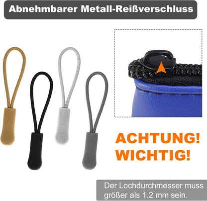 32 Stück Metall Reißverschluss Zipper Abnehmbare Nylon Reparatur