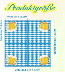 Oktoberfest Servietten Bayrisch - Blau-Weiß 33x33cm 40 Stück