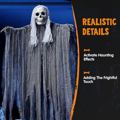 Hängende Halloween-Sensenmänner 3er-Set, 139cm & 88cm