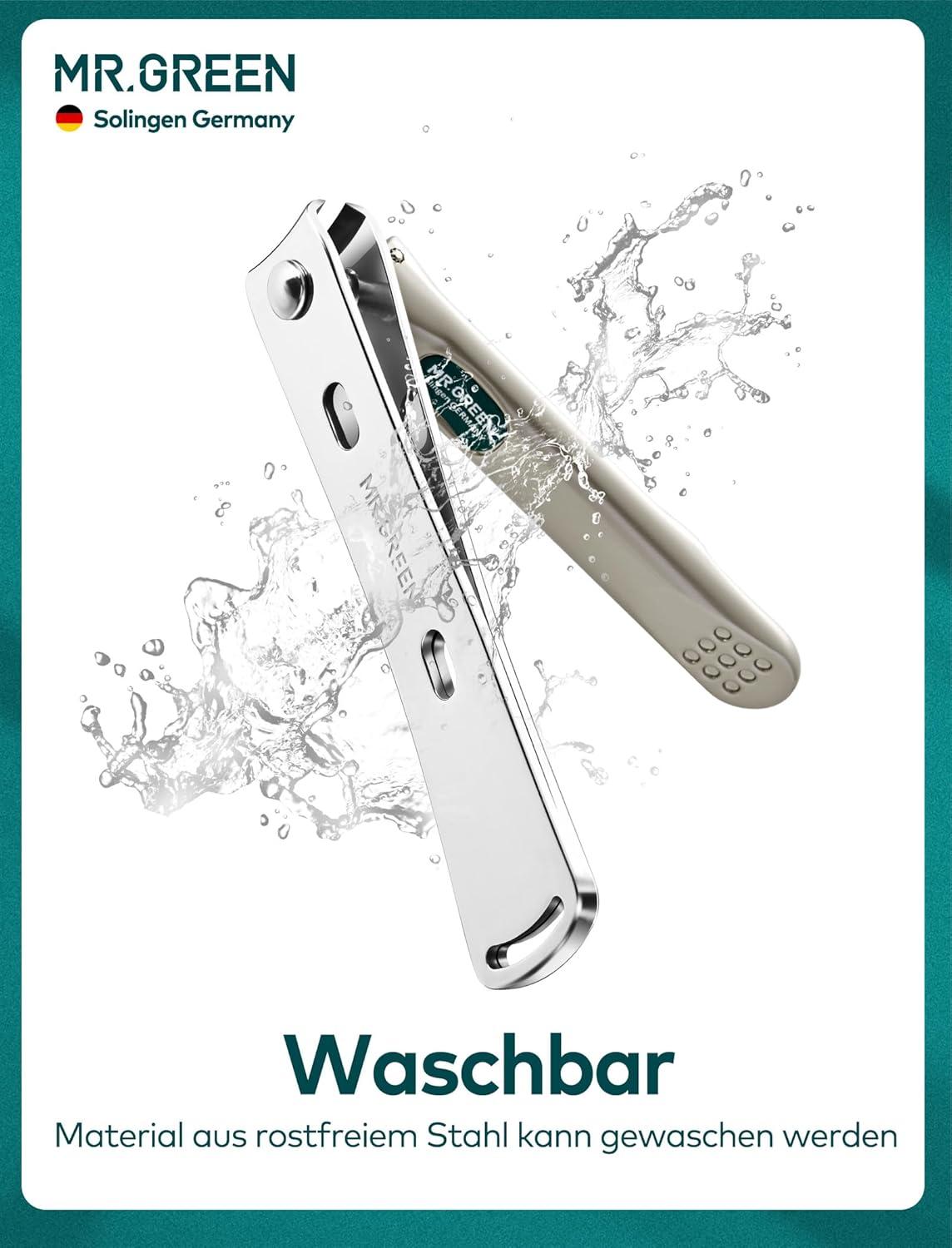 Nagelknipser Set Edelstahl Fingernagel Maniküre Lederetui