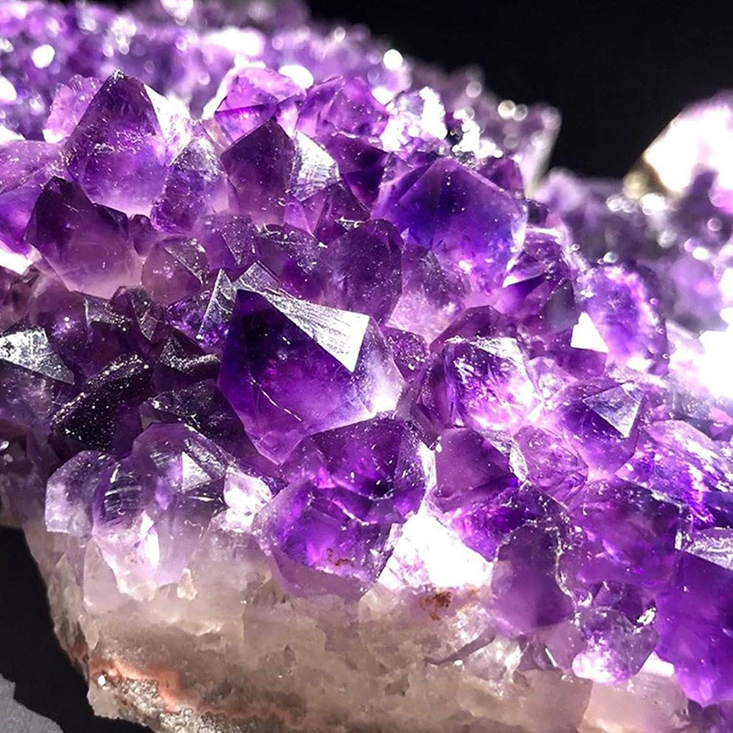 Natürliche Amethyst-Geoden Heilkristalle Kristall-Dekor 8.16lbs