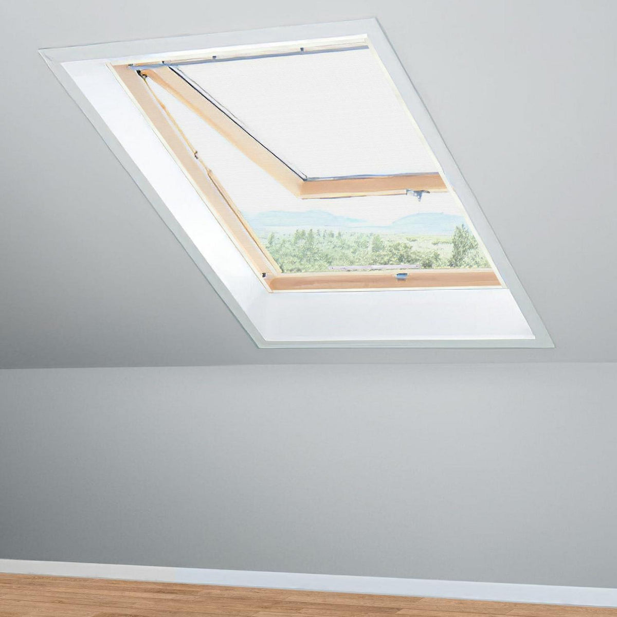 Dachfenster Fliegengitter mit Reißverschluss – 2er Set, 130x150cm