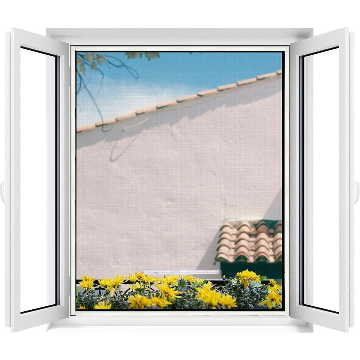 Dachfenster Fliegengitter mit Reißverschluss – 2er Set, 130x150cm