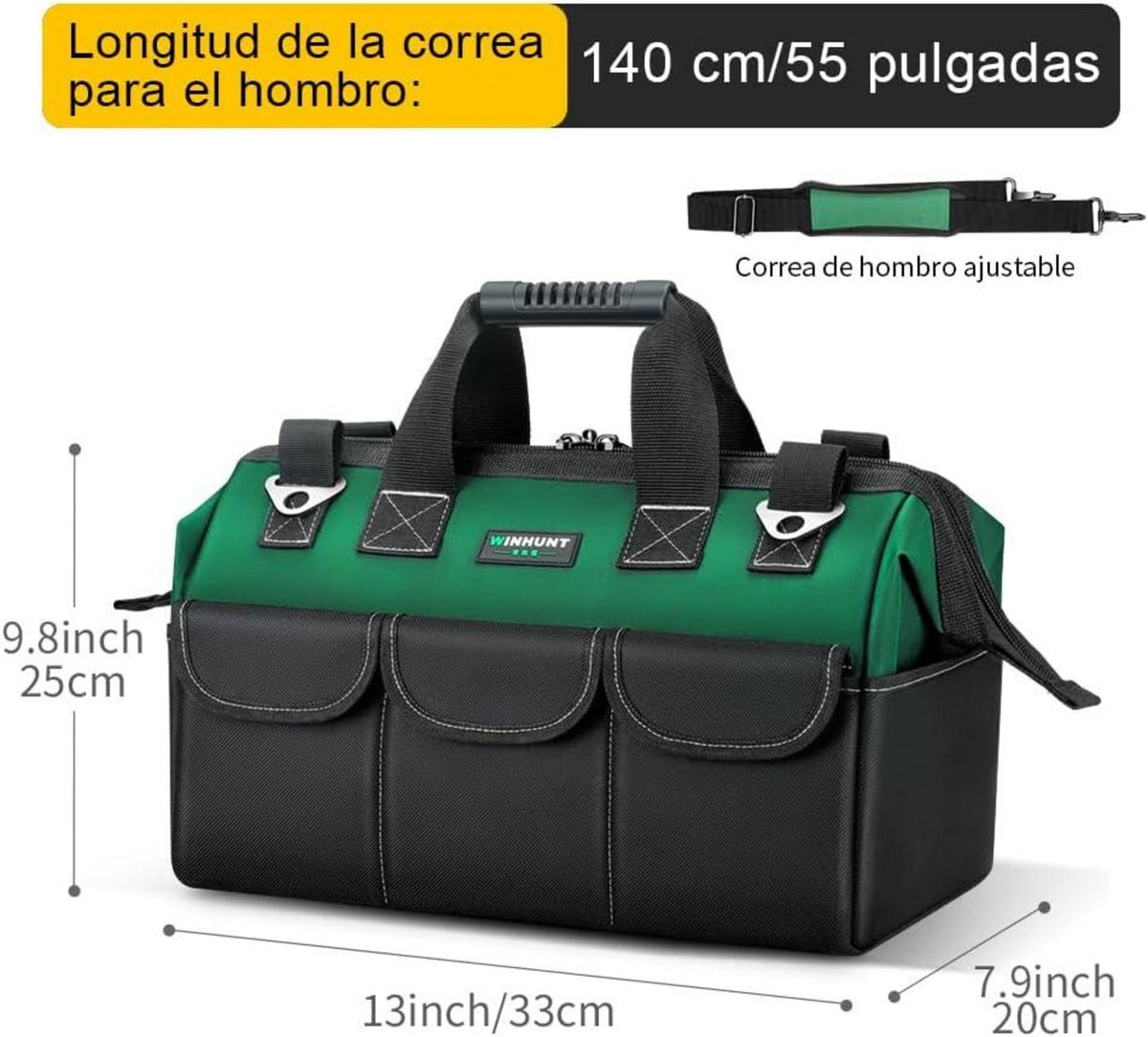 WINHUNT Werkzeugtasche 16-Zoll Organizer mit weitem Mund