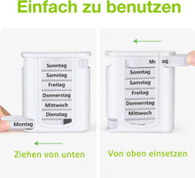 Pillenbox 7 Tage mit 4 Fächern für Morgens Mittags Abends