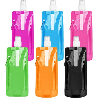 Faltbare Wasserflaschen 500ML BPA-frei Outdoor Sport 6 Stück