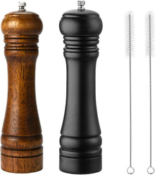 Manuelle Holz Pfeffermühle Set mit Keramikmahlwerk 2 Stück