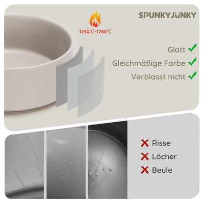Keramik Hundenapf 850ml Grau – Stabil & Leicht zu Reinigen