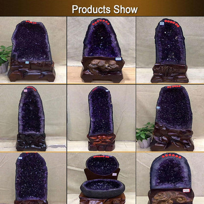 Große Amethyst Geode Naturkristall Cluster 39lbs für Reiki
