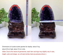 Große Amethyst-Geode Naturkristall Cluster 11lbs für Reiki