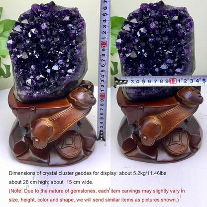 Amethyst-Kristall-Cluster, 5kg, Schmuckstein für Heimdeko