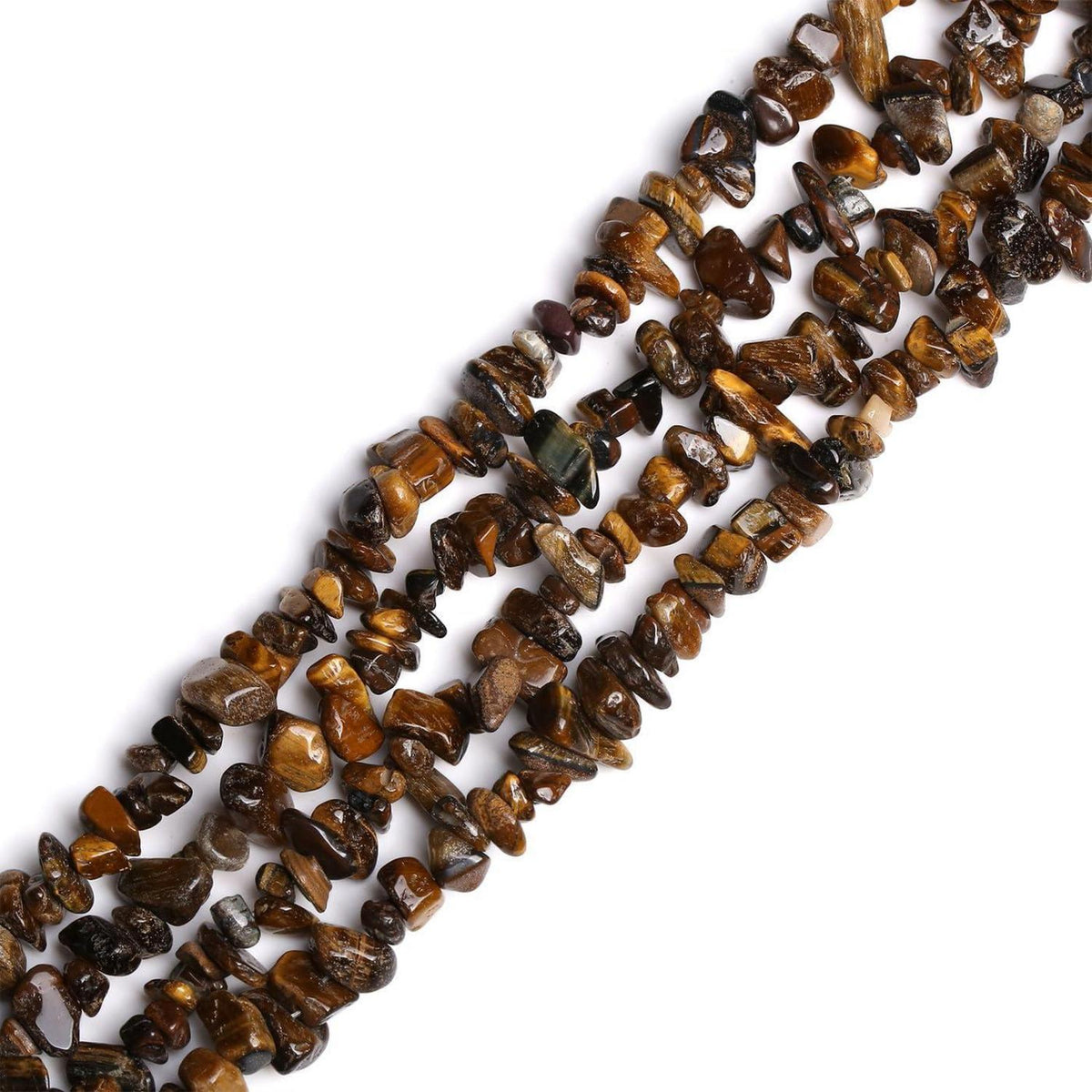 400pcs Tigerauge Perlen 5-8mm Kristall DIY Schmuck Crafting