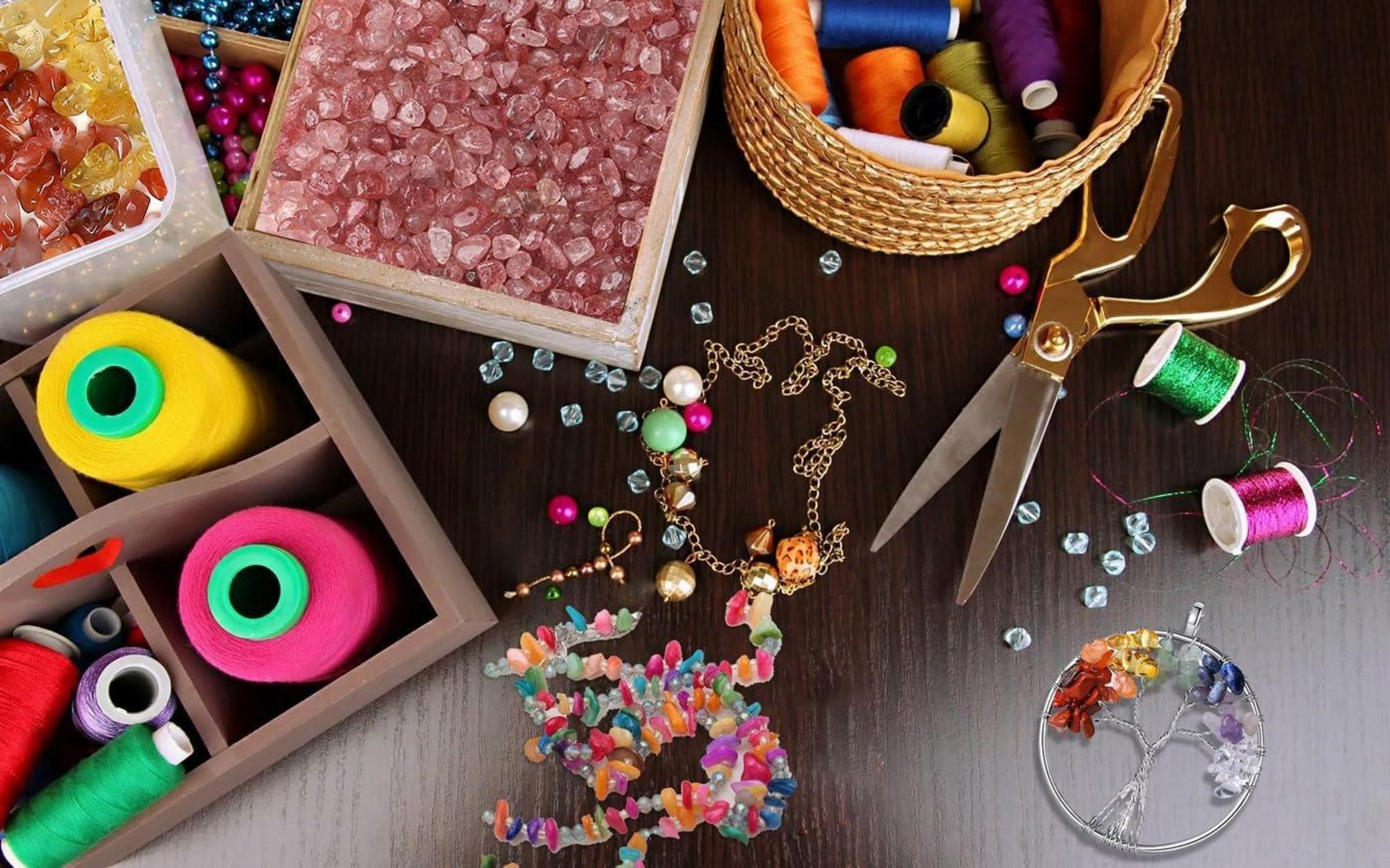 Multicolor Kristall Perlen Set für DIY Schmuck Basteln 5-8mm