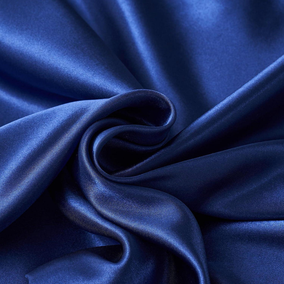 Satin Bettwäsche Set 135x200 Blau Dunkelgrau 4-teilig