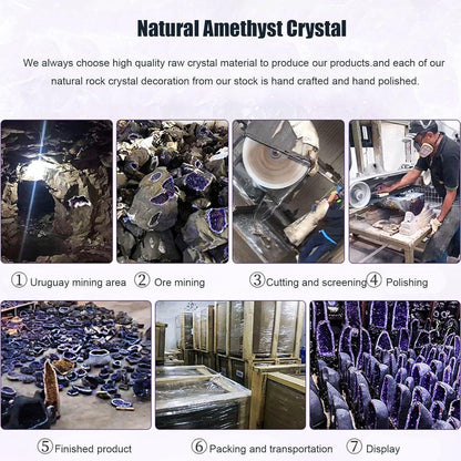 Natürlicher Amethyst-Cluster 3,75 Pfund für Hexerei