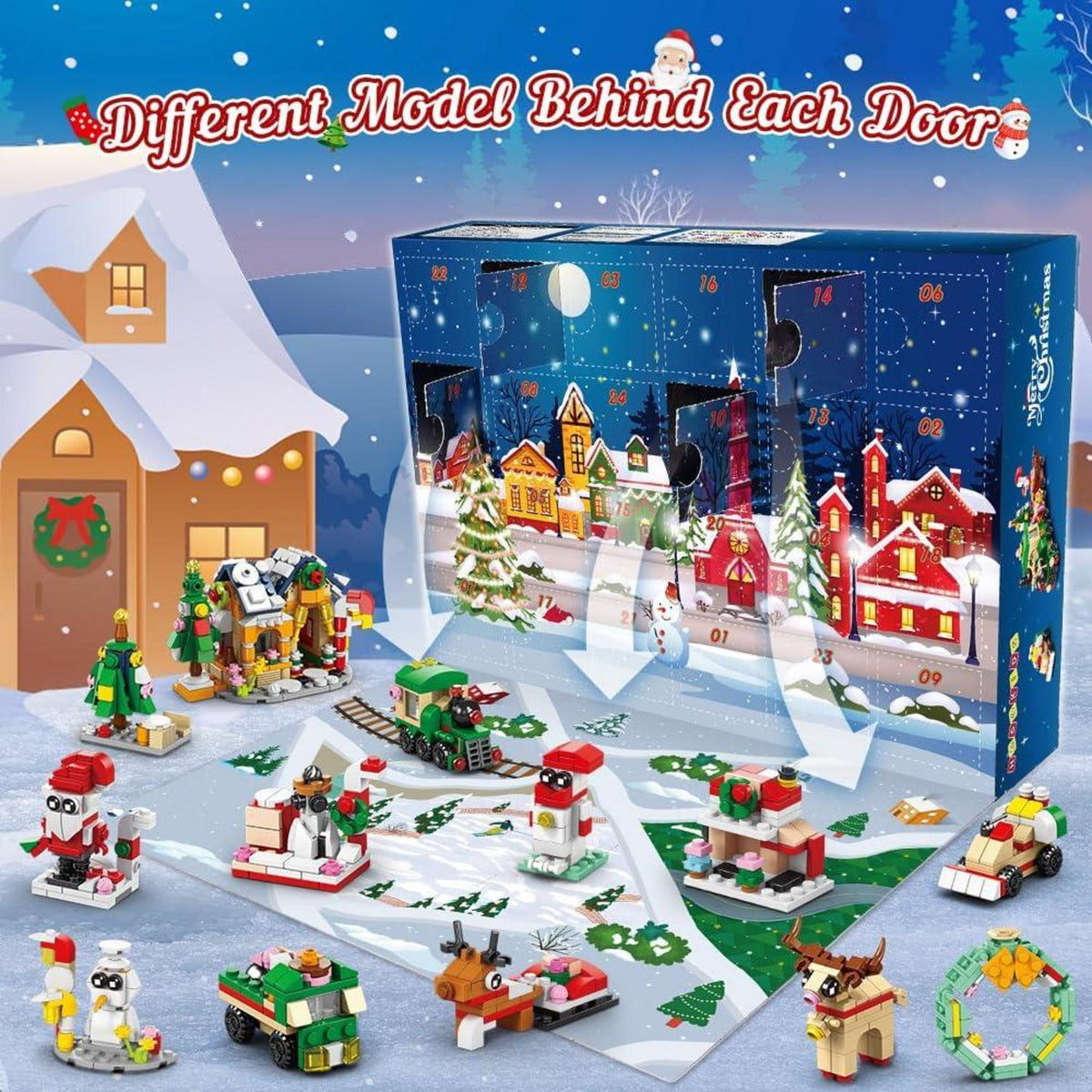 Weihnachts-Adventskalender-Bausatz Countdown-Spielset 2024 24