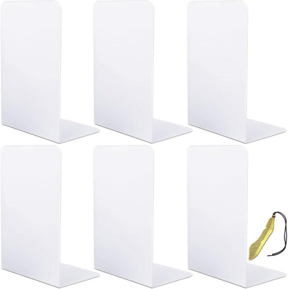 Metall L-förmige Buchstütze, Bücherstütze 6er Set