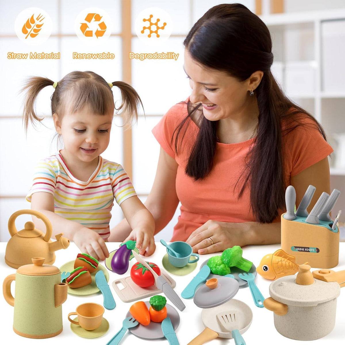 Kinderküche Zubehör - Matschküche Outdoor Topfset - Geschenk