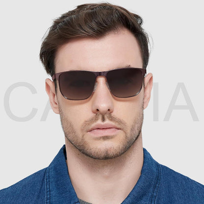 Polarisierte Herren Sonnenbrille UV 400 Metallrahmen Sportbrille