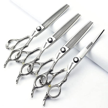 Professionelle Friseurschere Set Edelstahl 6.5 Zoll (4 Stück)