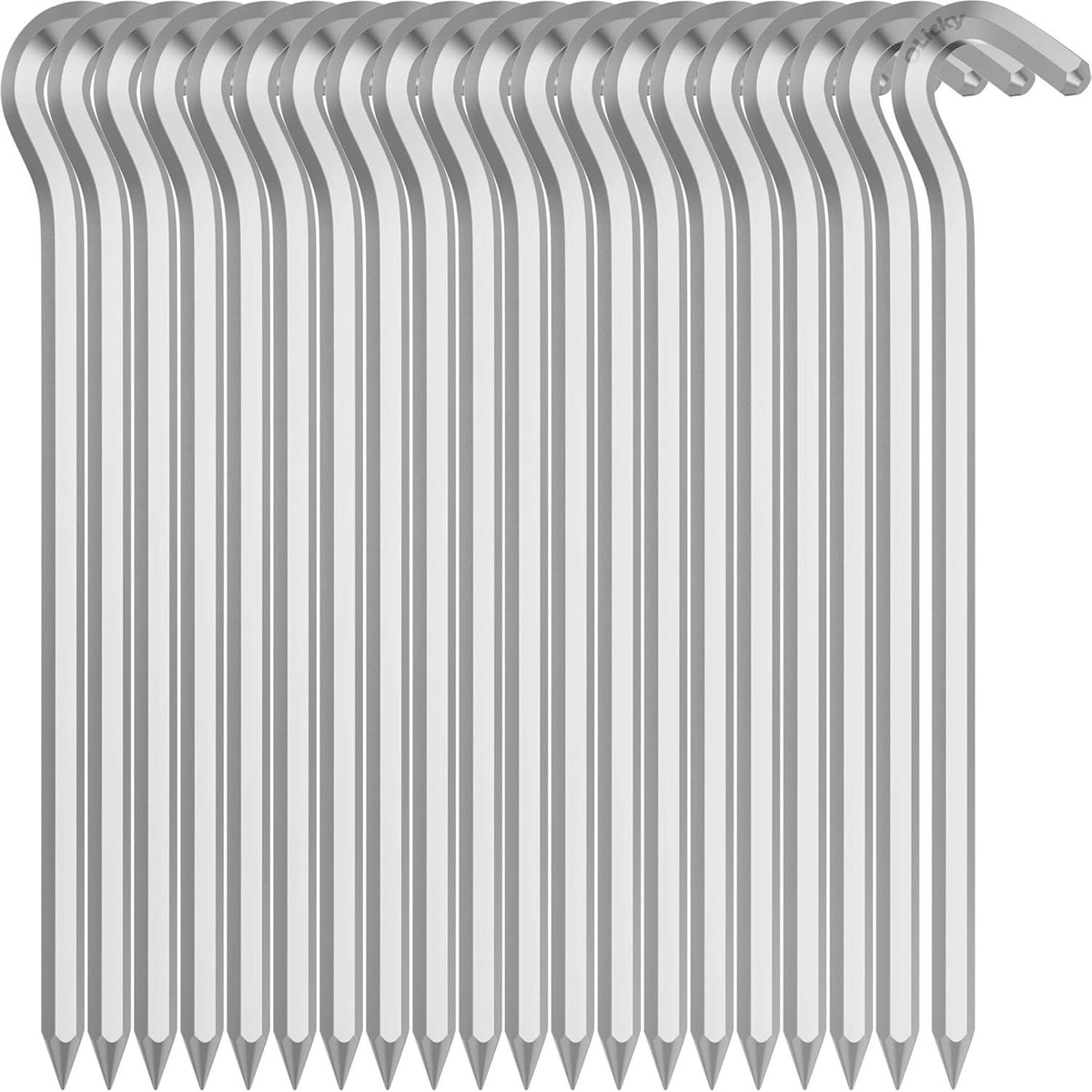 20 Zelt Heringe Aluminium 18cm Vorzelt Camping Erdnägel