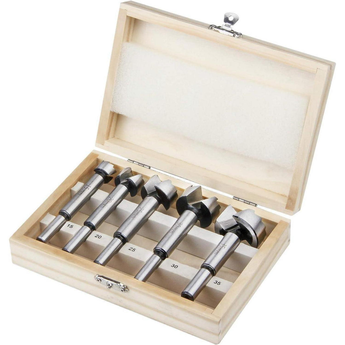 Forstnerbohrer Set 5tlg. Ø15-35mm mit Koffer für Holz