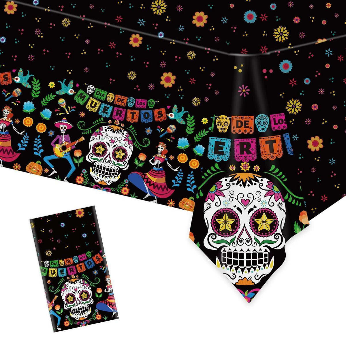Totenkopf Tischdecke Tag der Toten Dia De Los Muertos Party
