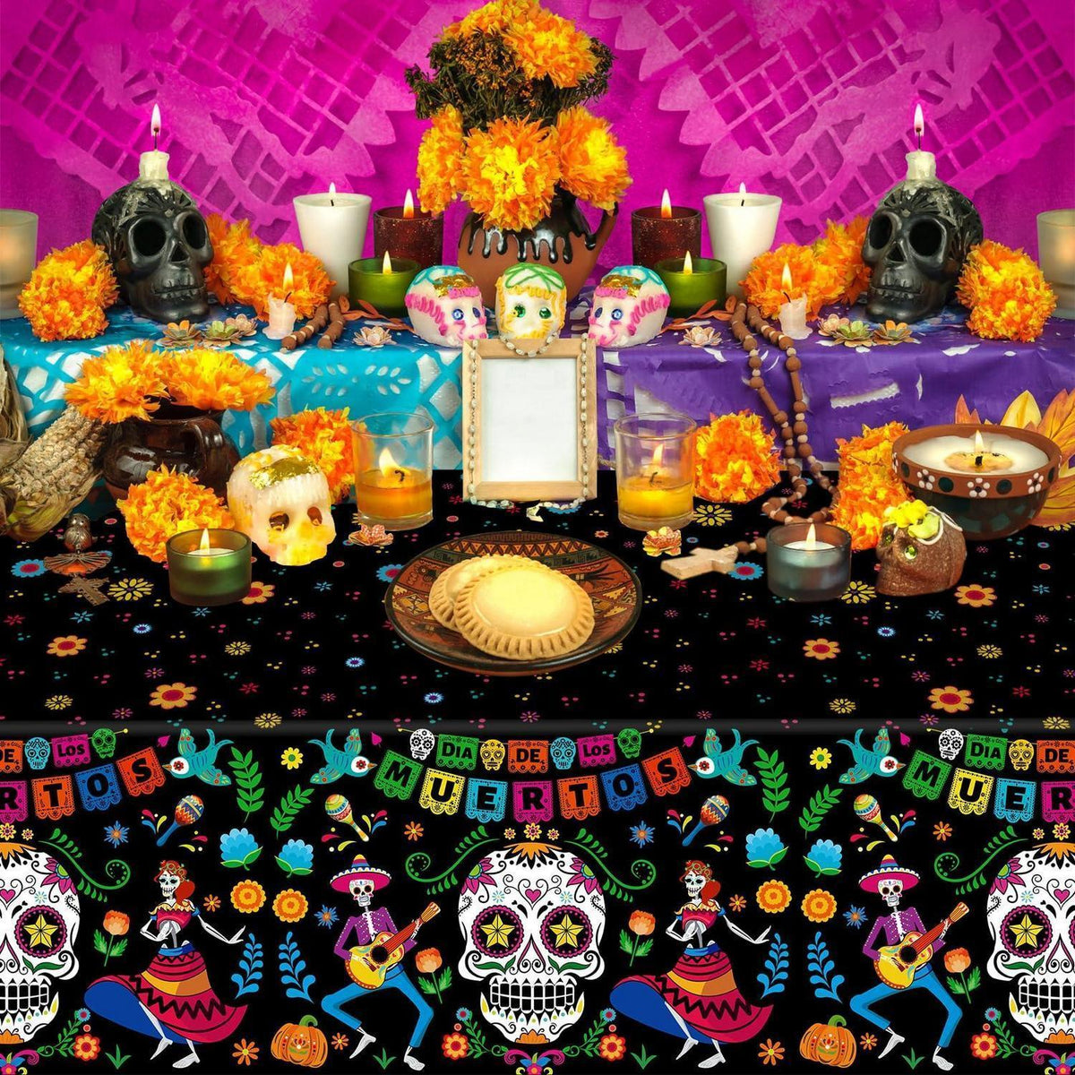 Totenkopf Tischdecke Tag der Toten Dia De Los Muertos Party