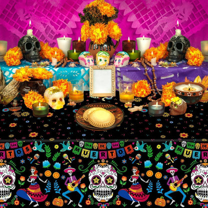Totenkopf Tischdecke Tag der Toten Dia De Los Muertos Party