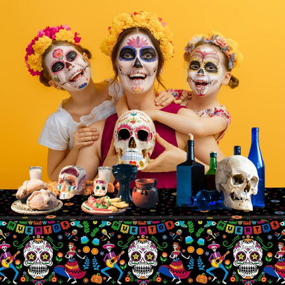 Totenkopf Tischdecke Tag der Toten Dia De Los Muertos Party