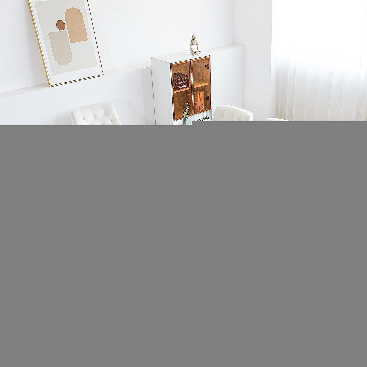 Samt Esszimmerstühle 4er Set – Modern & Bequem in Beige