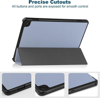 Hülle für Amazon Fire Max 11 Tablet 2023 Slim Leder Tri-Fold Schutzhülle Violett