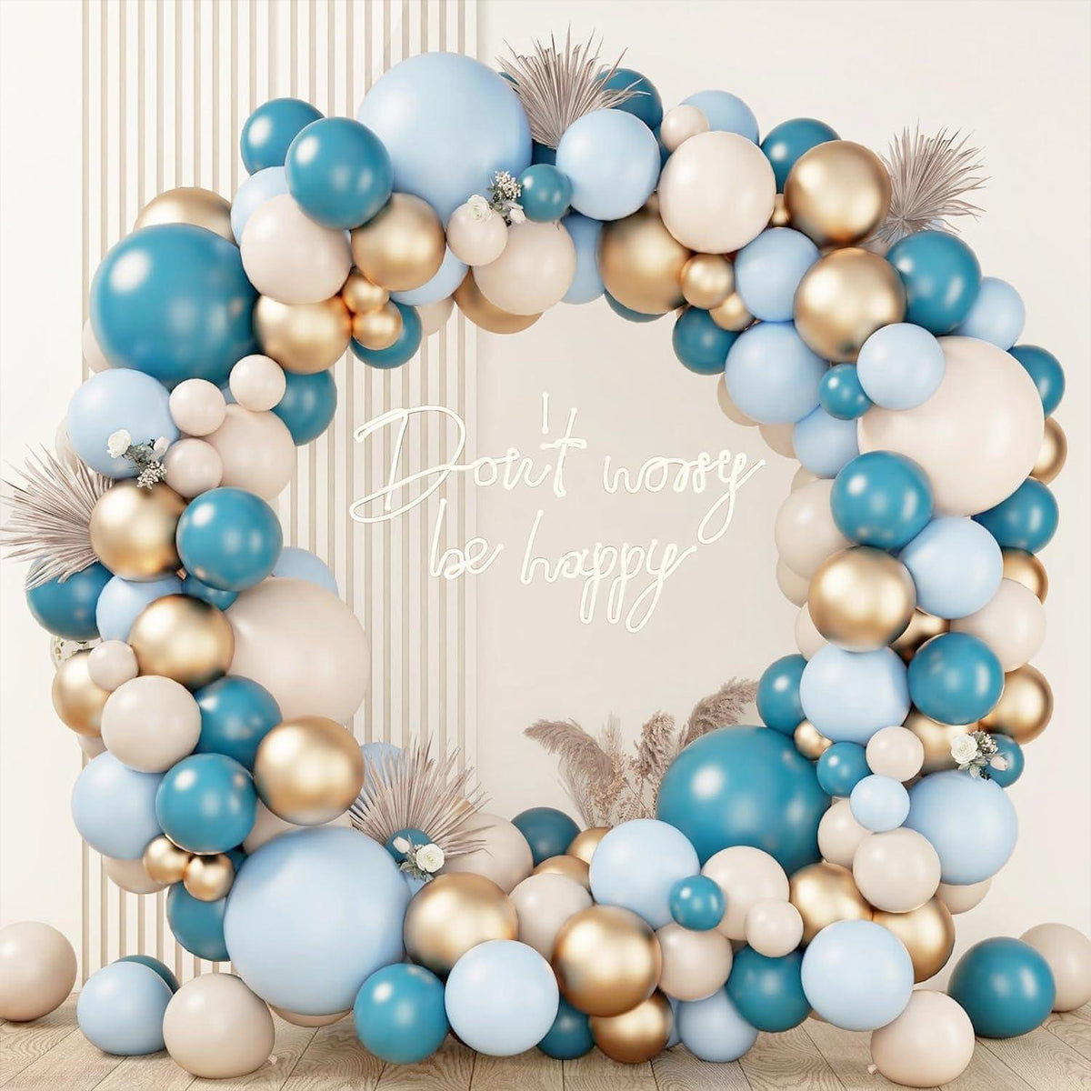 Luftballon Girlande Blau 125 Stück Baby Dusche Hochzeit