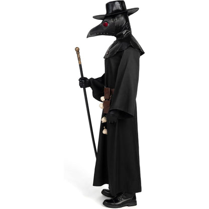 Herren Pestarzt Kostüm Set mit Maske und Zubehör