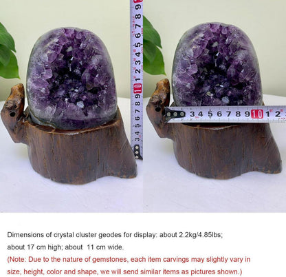 Natürlicher Amethyst Kristallclusterstein aus Uruguay 4,85