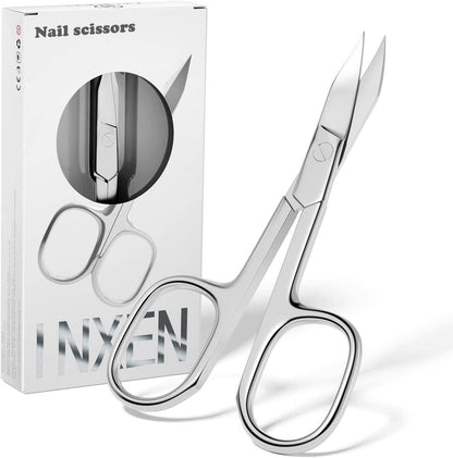 Profi Nagelschere aus Edelstahl Gebogene Schneide Hautschere
