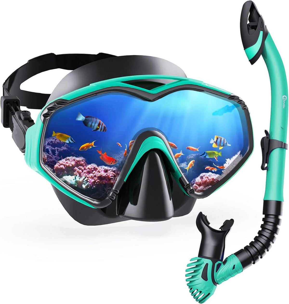 Premium Dry Schnorchelset mit Taucherbrille