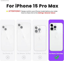 ORNARTO Magnetische Hülle für iPhone 15 Pro Max Silikon 6.7
