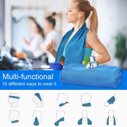 Kühlendes Handtuch Set Mikrofaser Cooling Towel Eishandtuch Schnell