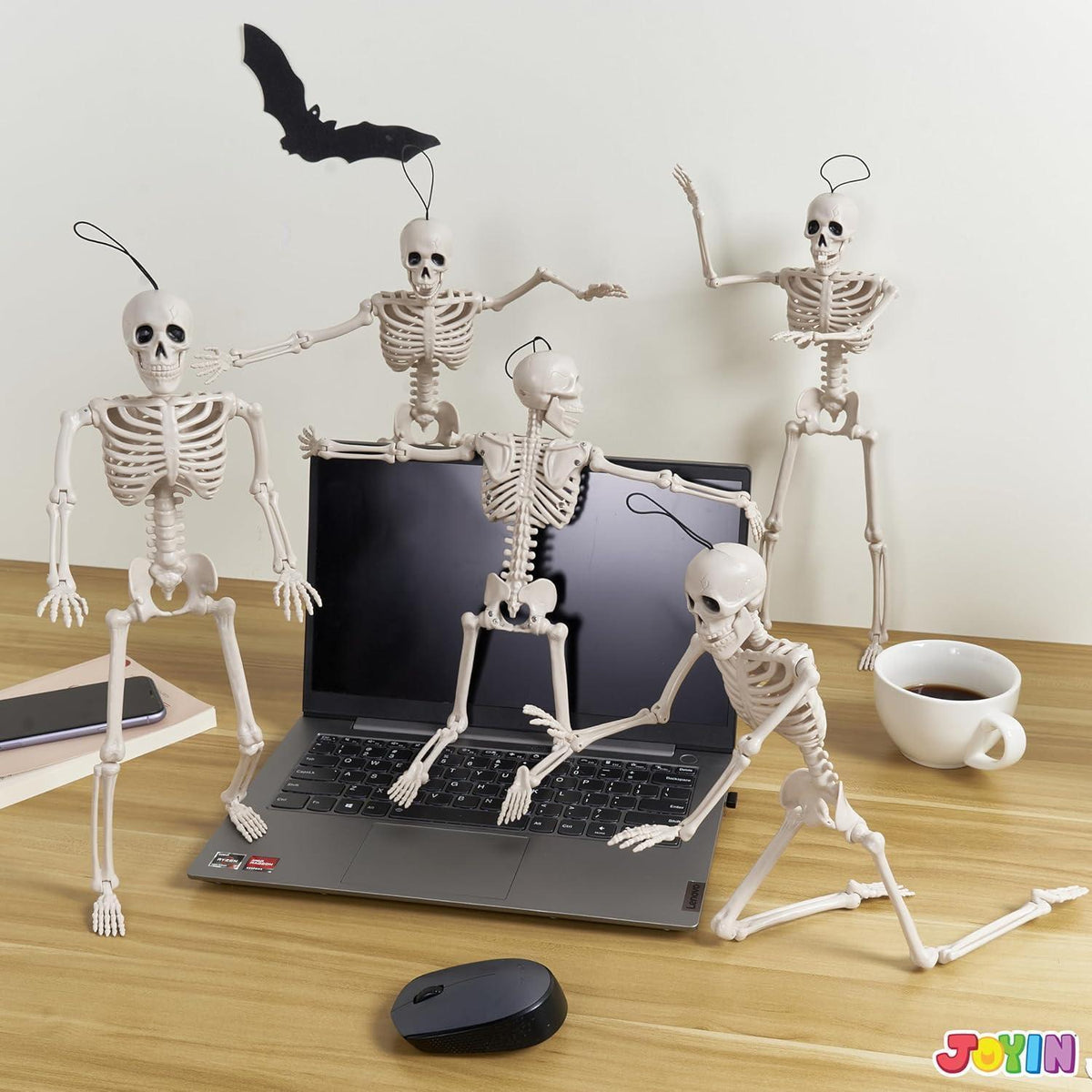 10 Hängende Halloween Skelette – Gruselige Partydeko