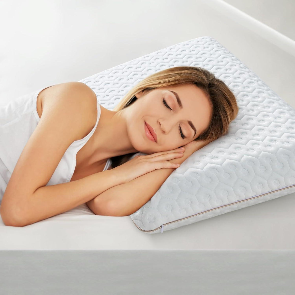 Gel Memory Foam Kissen 40x60 8cm Höhe orthopädisch abnehmbar waschbar