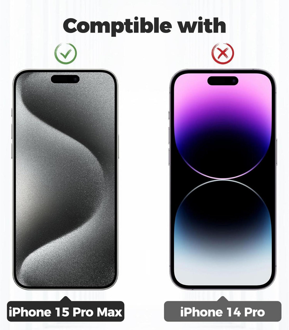 Handykette für iPhone 15 Pro Max 6,7 Zoll, Transparente