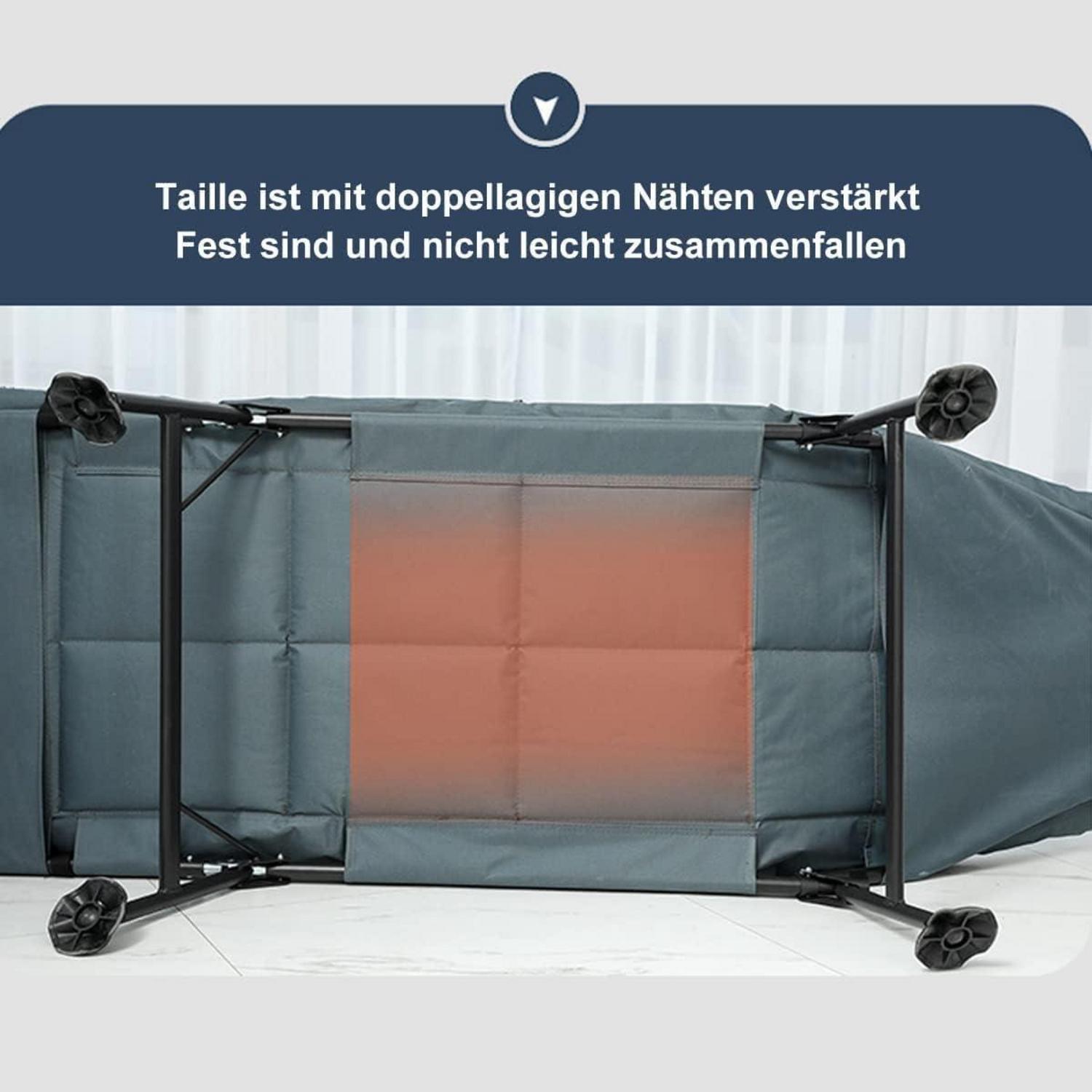 Sonnenliege Gartenliege Klappbar mit Auflage Feldbett Liegestuhl