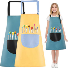 Malschürze Kinder Wasserdicht Verstellbar Kinderschürze Set Taschen