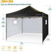 Faltpavillon 3x3 Wasserdicht Stabil Winterfest Partyzelt