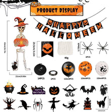 iZoeL Halloween Deko Happy Halloween Girlande Spiralen