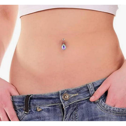 Bauchnabelpiercing Set Silber Herz Schmetterling 10mm Chirurgenstahl
