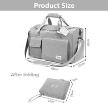 Flintronic 36L Faltbare Reisetasche mit Gepäckanhänger
