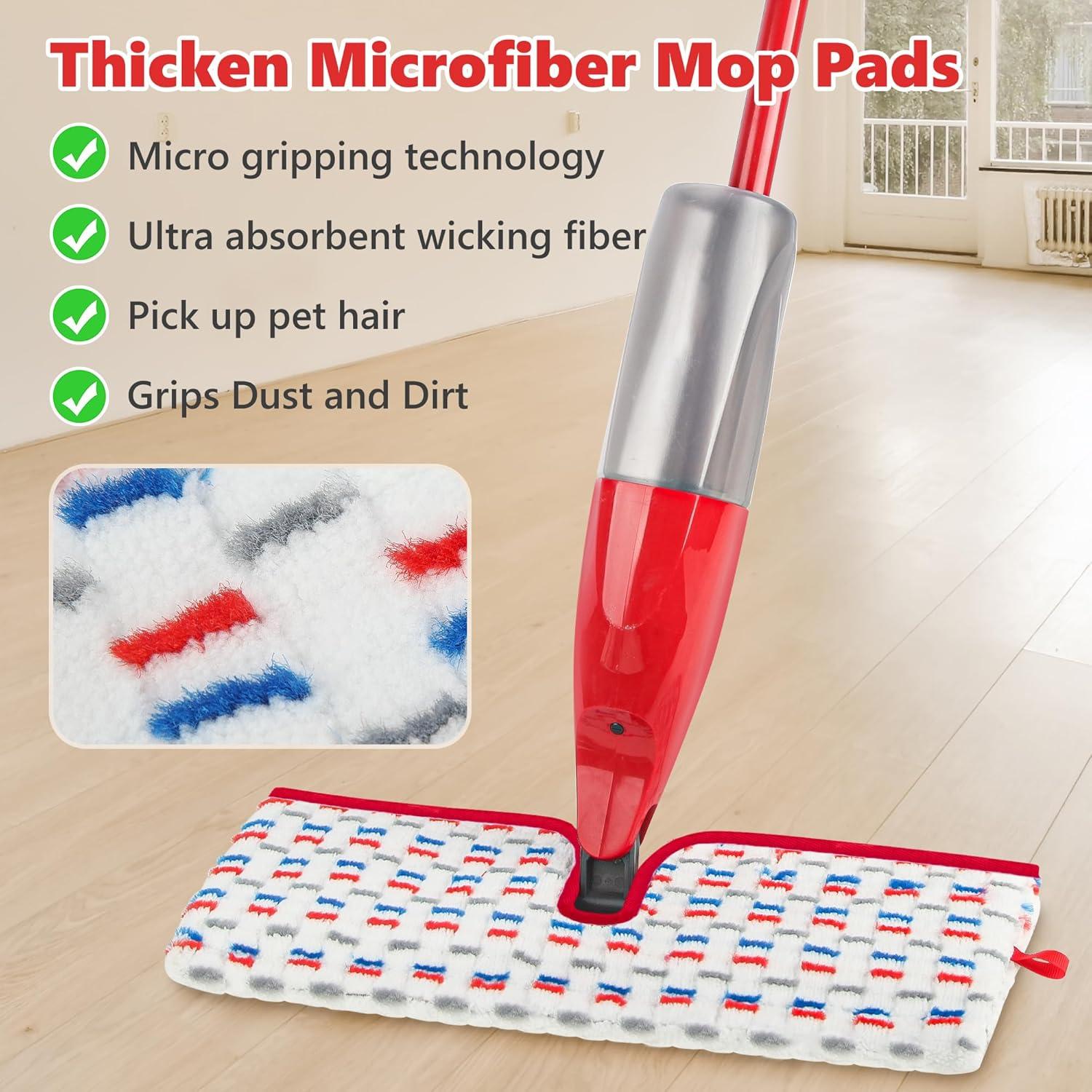3er Set Mikrofaser Mopp Pads für Vileda & O Cedar Spray Mop